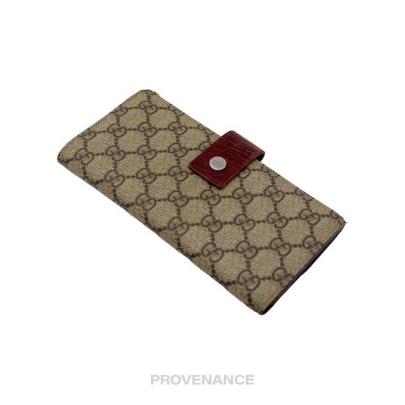 🔴 Gucci Long Wallet - GG Supreme Red - Picture 3 of 8